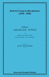 Three Dramatic Songs Vocal Solo & Collections sheet music cover
